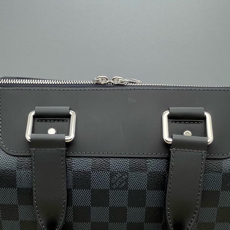 99新路易威登/Louis Vuitton  男士藍棋盤公文包手提包 尺寸：37.0x 28.0x 6.0 cm  附件：肩帶-8