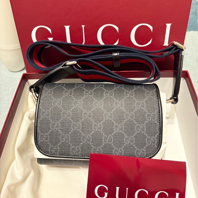 Gucci, GG Supreme 系列超迷你（Super Mini）斜跨包-0