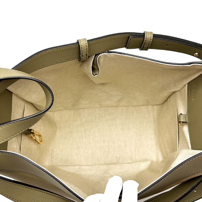 LOEWE hammock中號 拼色吊床手提肩背斜背包28*23*14 98新配件塵袋-2