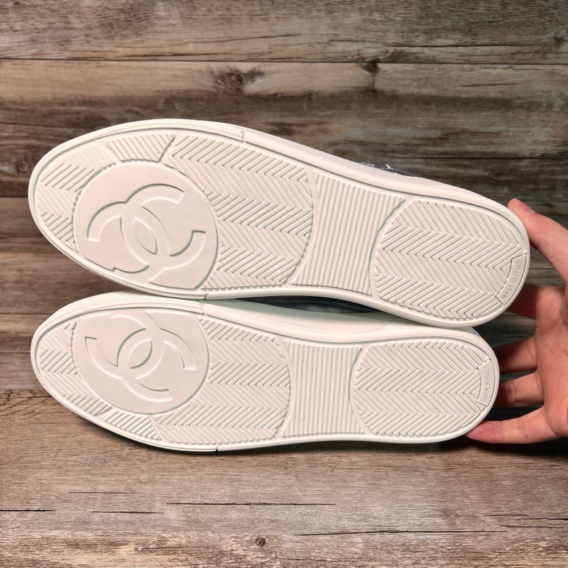 CHANEL 香奈兒 24C 銀色 雙C板鞋 休閒鞋 銀角大王 41碼-9