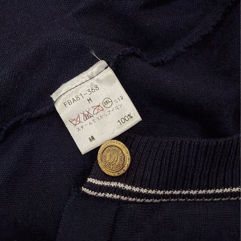 BURBERRY 金扣戰馬滾邊金釦針織外套-9