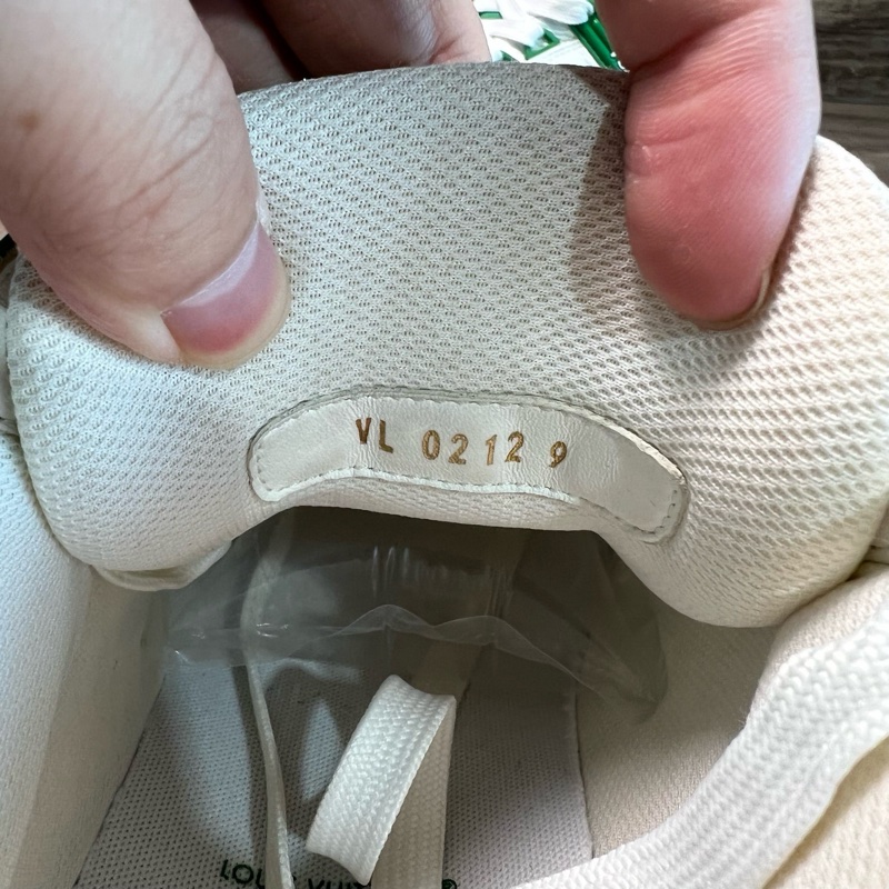 LV trainer Louis VUITTON 白綠牛仔  43碼-7