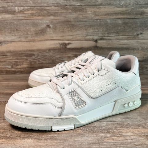 LV trainer Louis VUITTON 白水泥 白色 灰白 44.5碼