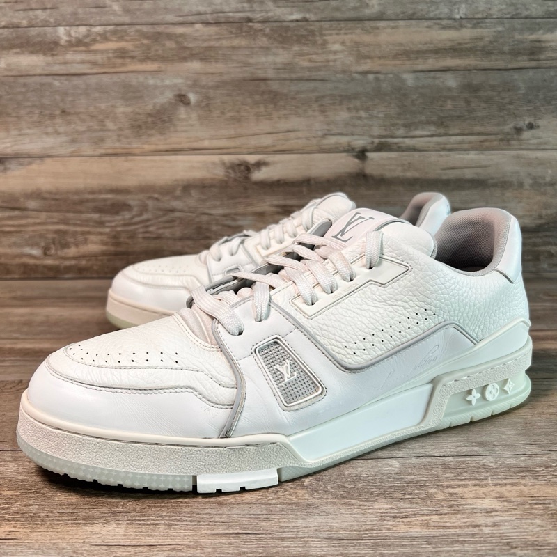 LV trainer Louis VUITTON 白水泥 白色 灰白 44.5碼-0