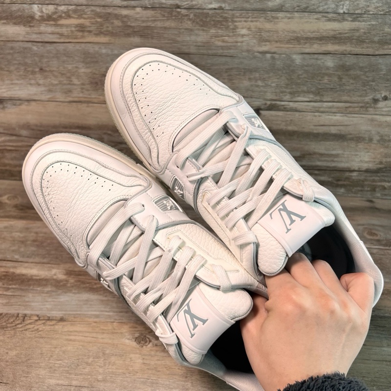 LV trainer Louis VUITTON 白水泥 白色 灰白 44.5碼-4