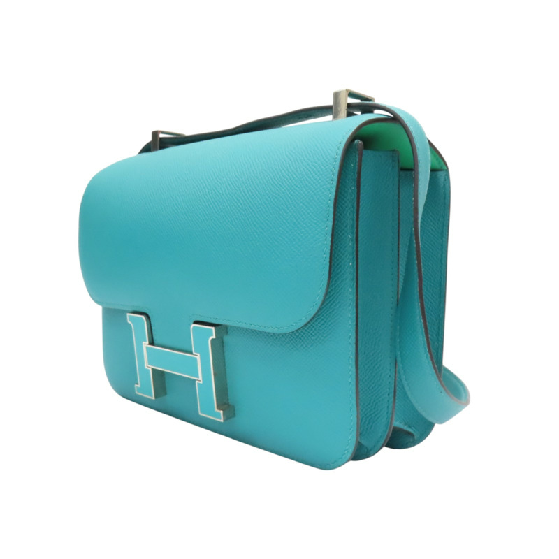 綠色 Epsom牛皮 Constance 24 康康包 A刻 銀扣【HERMES 愛馬仕】-2