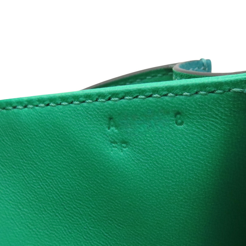 綠色 Epsom牛皮 Constance 24 康康包 A刻 銀扣【HERMES 愛馬仕】-9