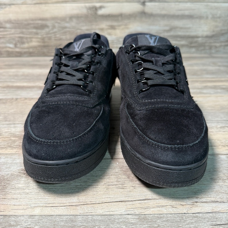 LV trainer Louis VUITTON 黑色 黑麂皮 黑武士  41碼-7