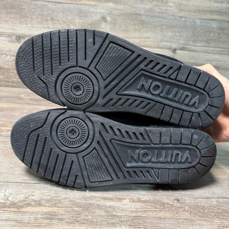 LV trainer Louis VUITTON 黑色 黑麂皮 黑武士  41碼-9
