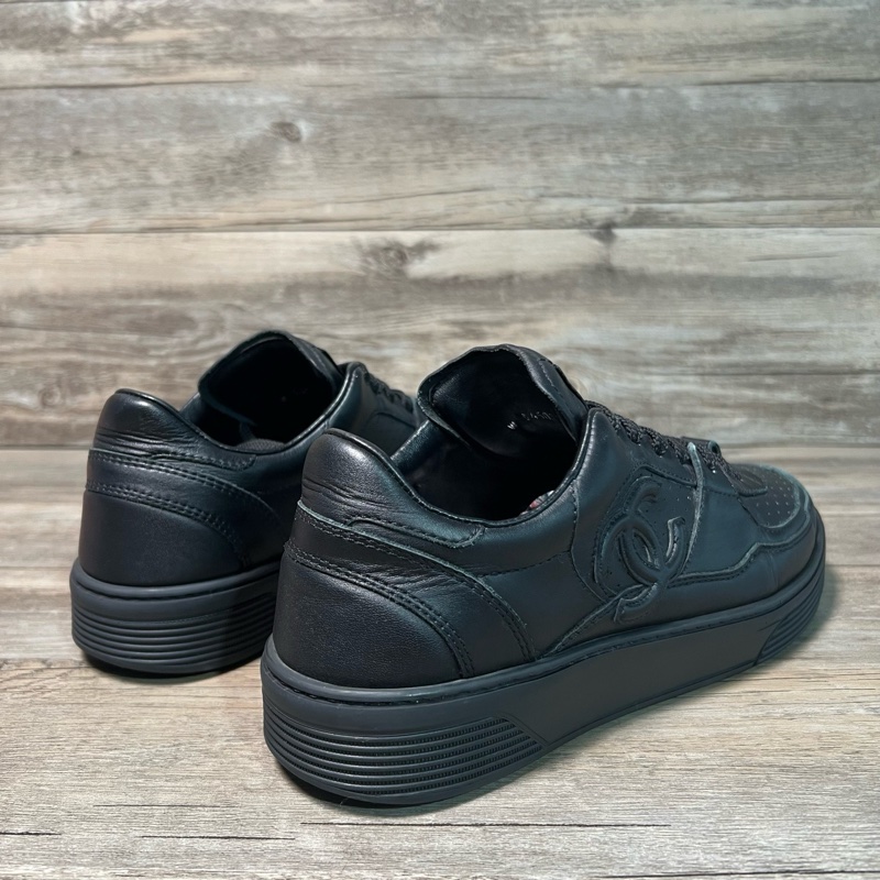 香奈兒 channel 黑色 空軍一號板鞋 休閒鞋 全皮材質 39碼-2