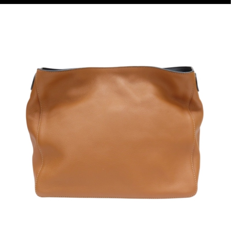 LOEWE V Bucket Bag羅威 棕色牛皮 肩背包-1