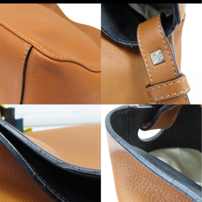 LOEWE V Bucket Bag羅威 棕色牛皮 肩背包-2