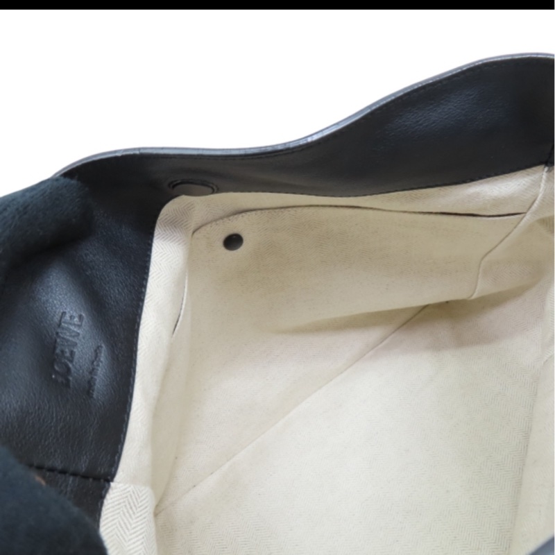 LOEWE V Bucket Bag羅威 棕色牛皮 肩背包-3