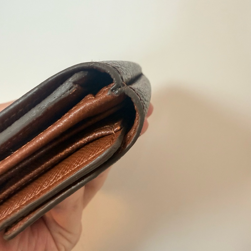 ✔️LV Louis Vuitton 路易威登 Monogram M61652 原花金扣三折零錢短夾-27