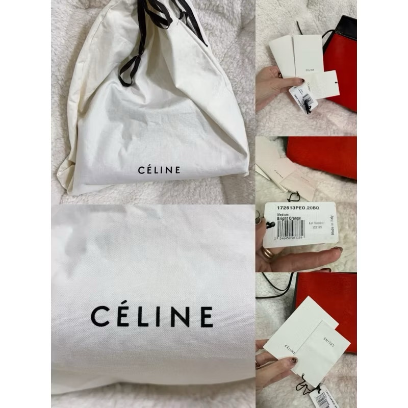 Celine 皮草手提肩背包-3