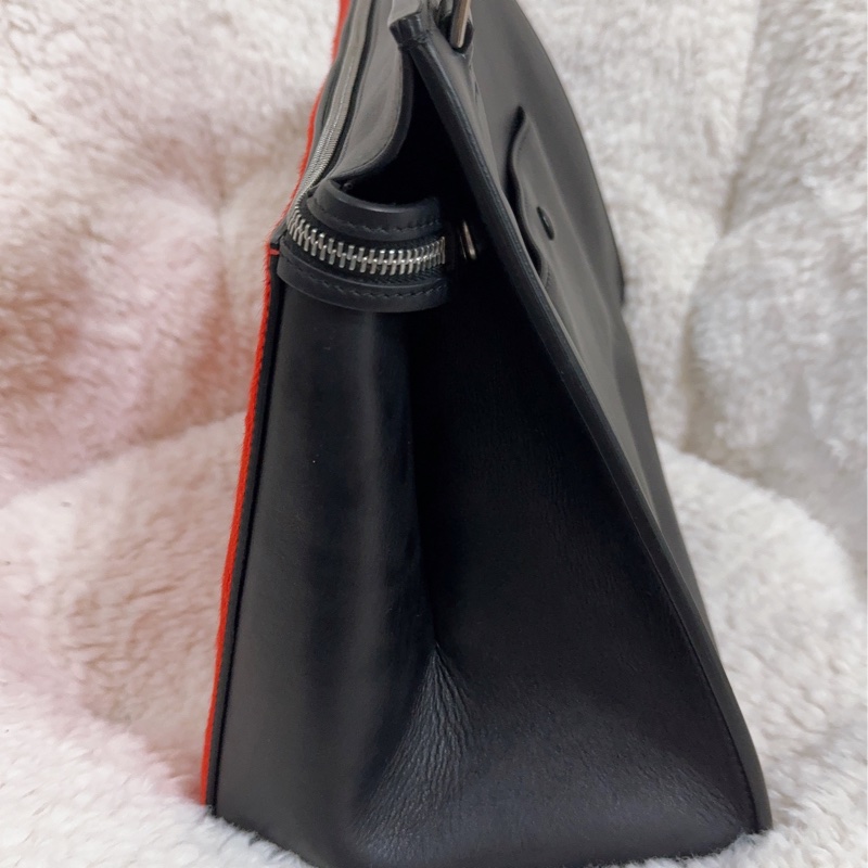 Celine 皮草手提肩背包-31