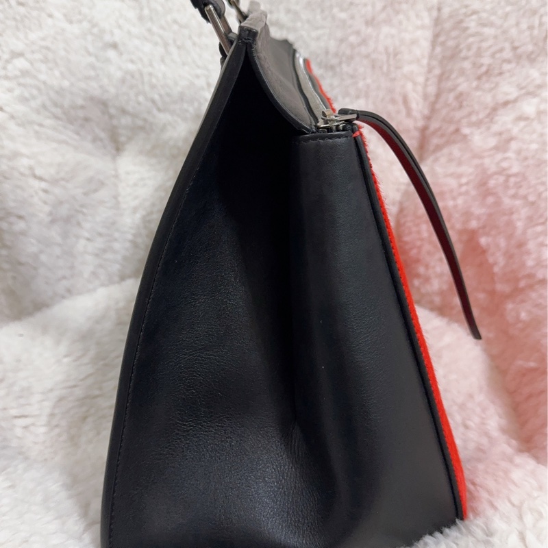 Celine 皮草手提肩背包-33