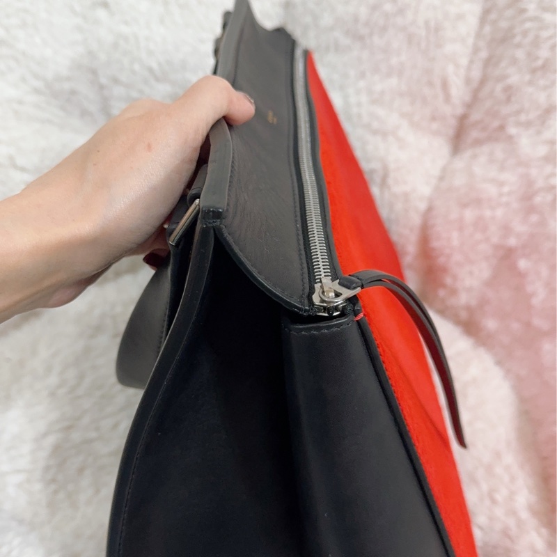 Celine 皮草手提肩背包-35