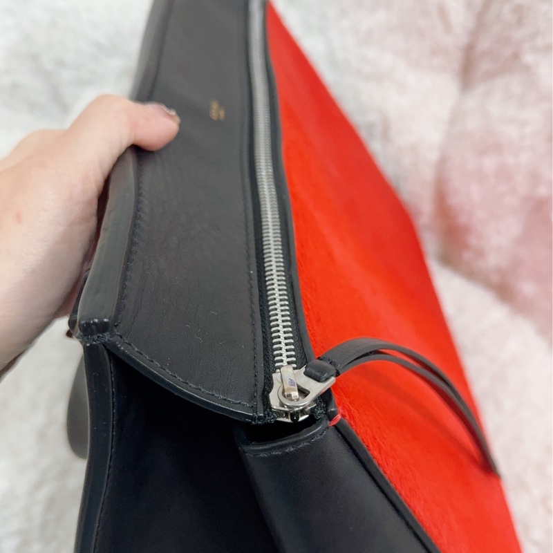 Celine 皮草手提肩背包-36