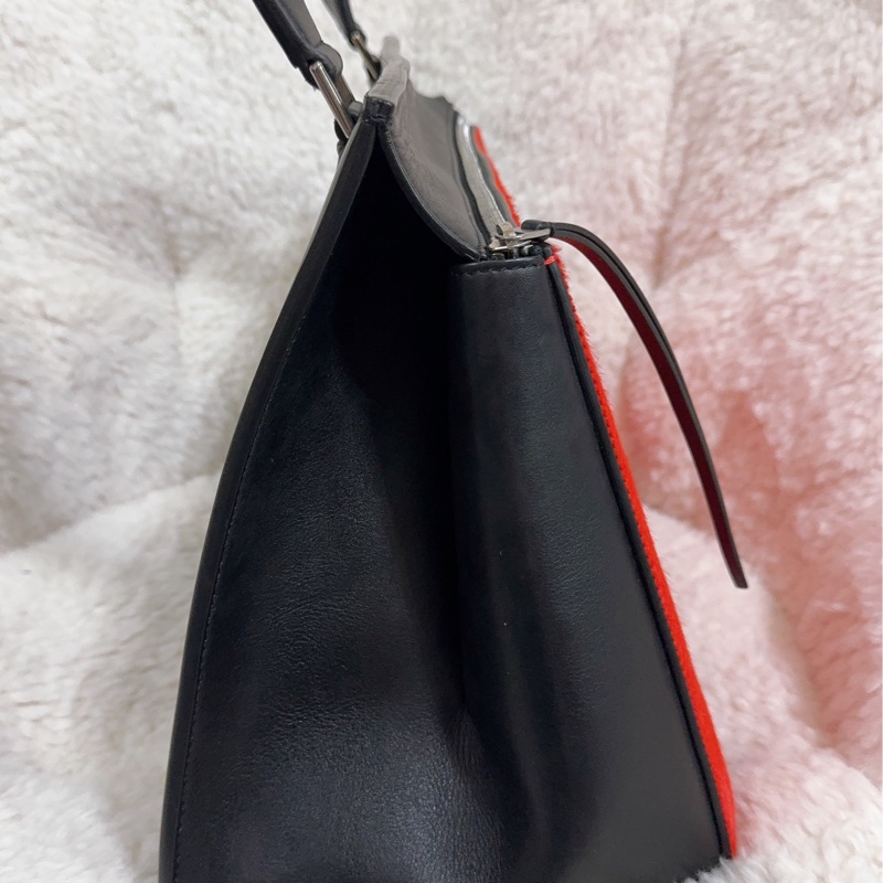 Celine 皮草手提肩背包-37