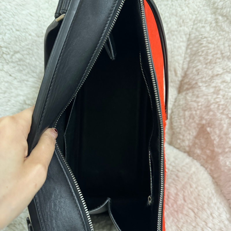 Celine 皮草手提肩背包-38