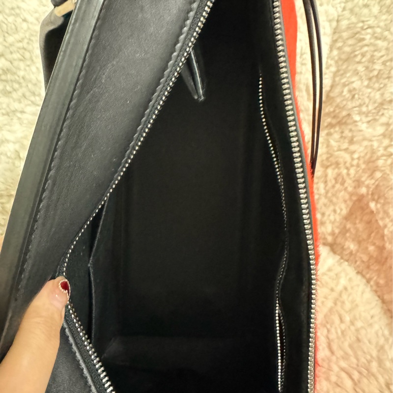 Celine 皮草手提肩背包-40