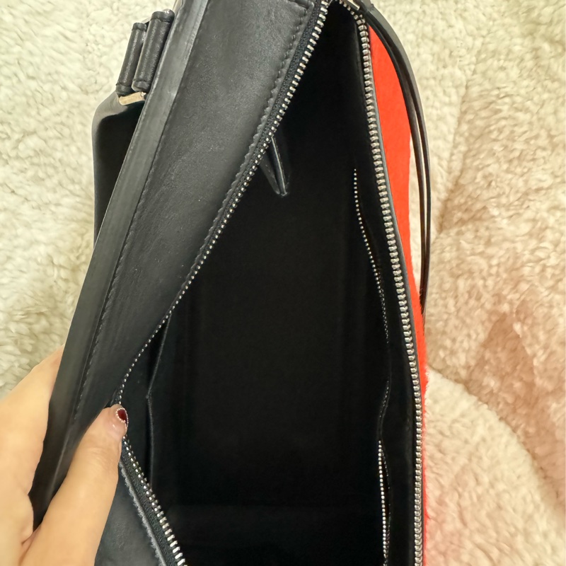 Celine 皮草手提肩背包-41