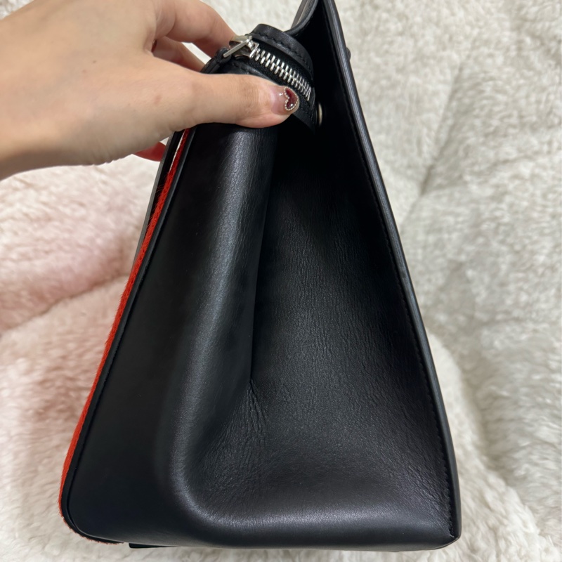 Celine 皮草手提肩背包-44