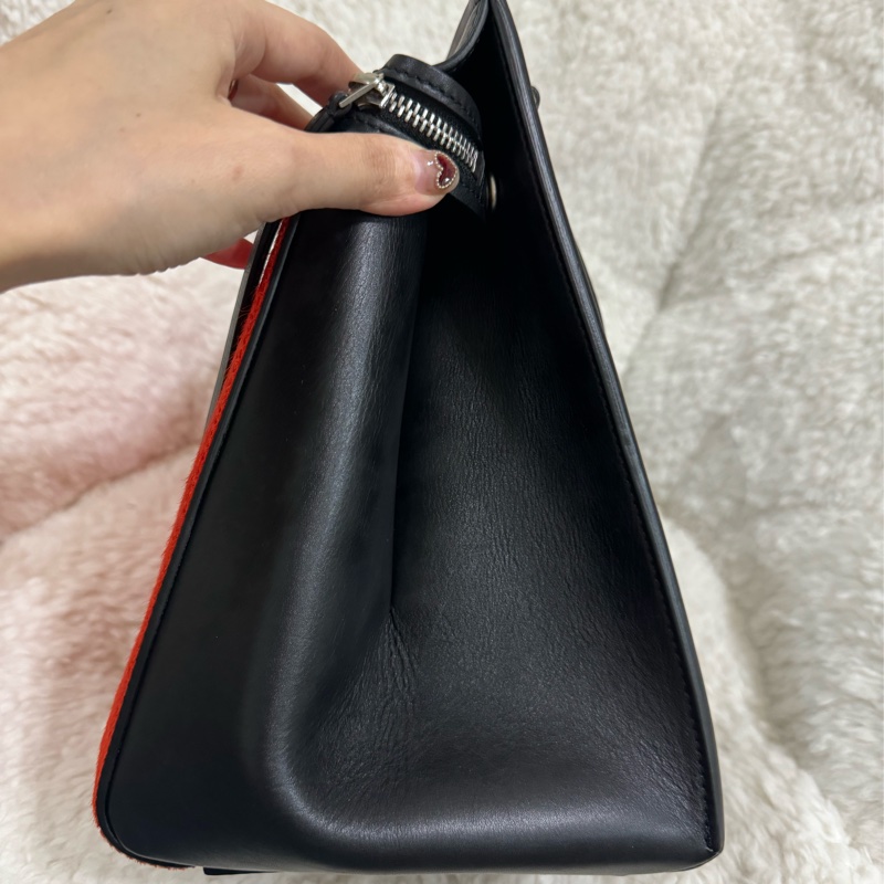 Celine 皮草手提肩背包-45