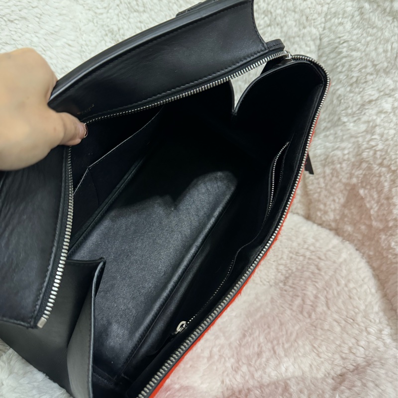 Celine 皮草手提肩背包-50