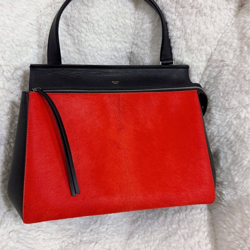 Celine 皮草手提肩背包-62