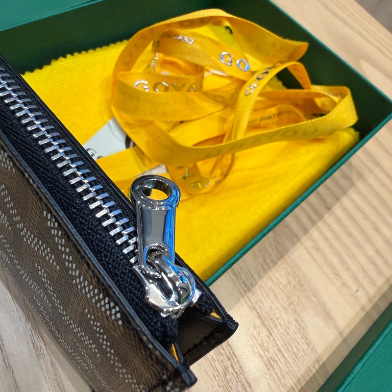 GOYARD卡夾 BOURBON拉鍊卡夾 黑色 義大利購買-20