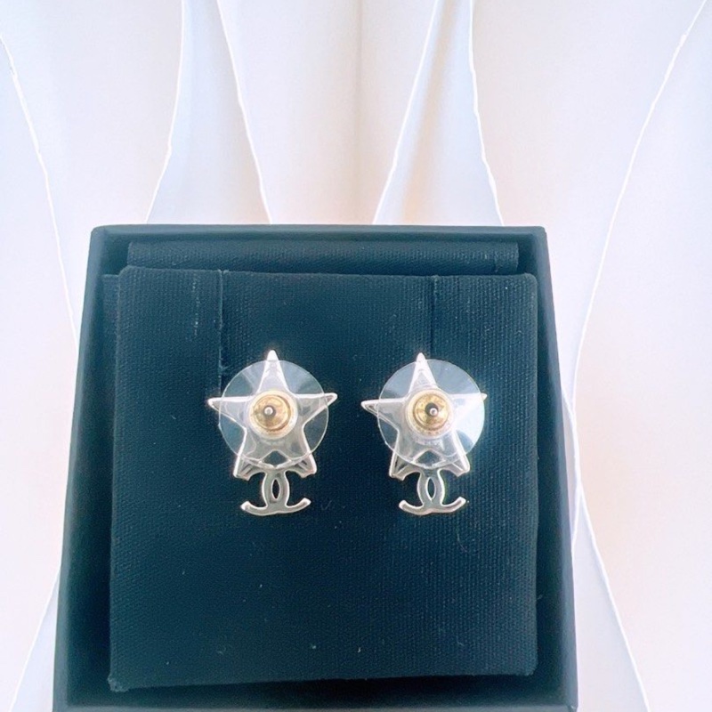Chanel 23b 星星水鑽耳環-2