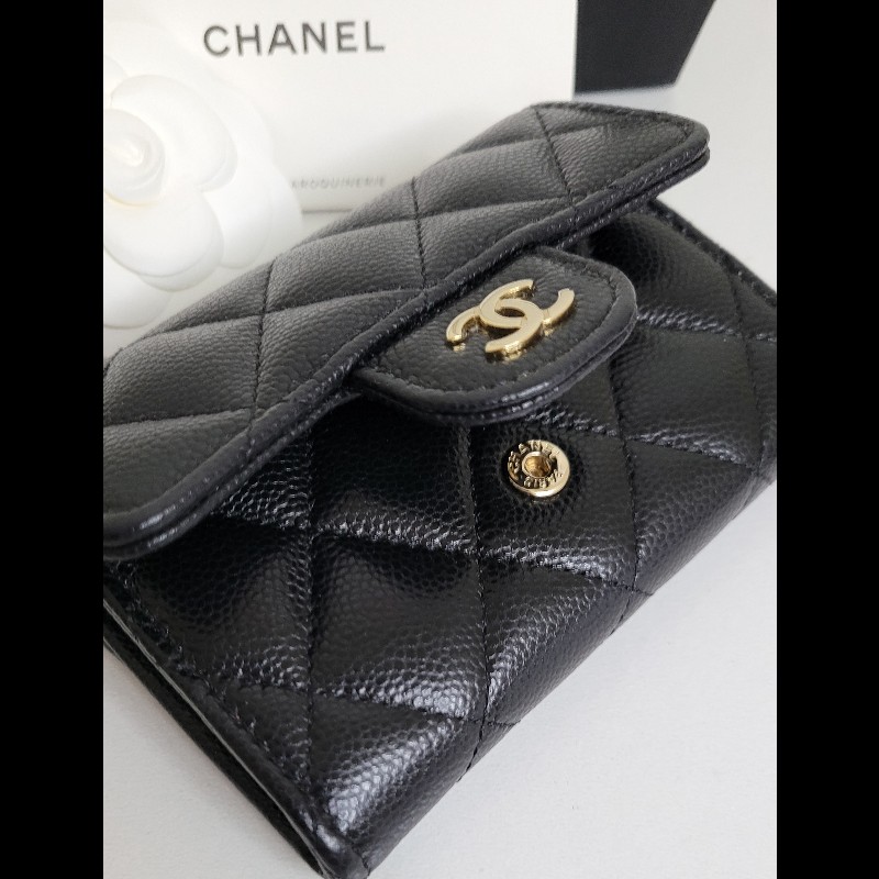 🧸chanel 新款CF卡夾 內拉鍊夾層-1
