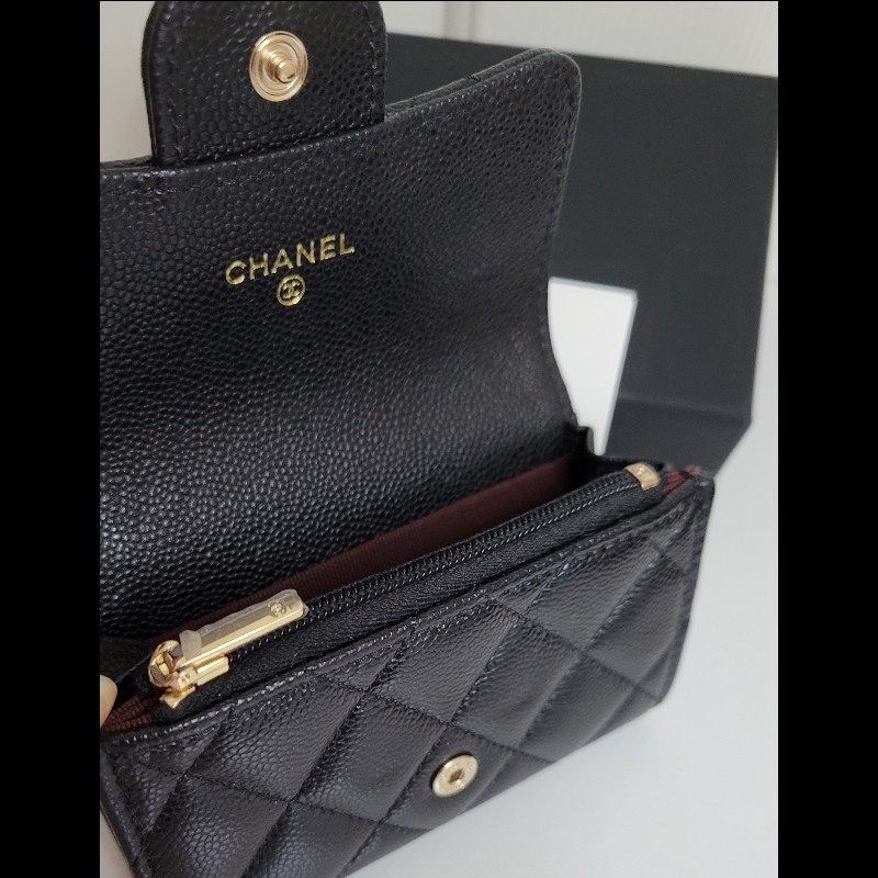 🧸chanel 新款CF卡夾 內拉鍊夾層-3