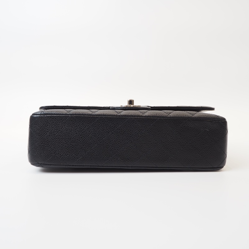 CHANEL CF25 荔枝皮黑銀-11