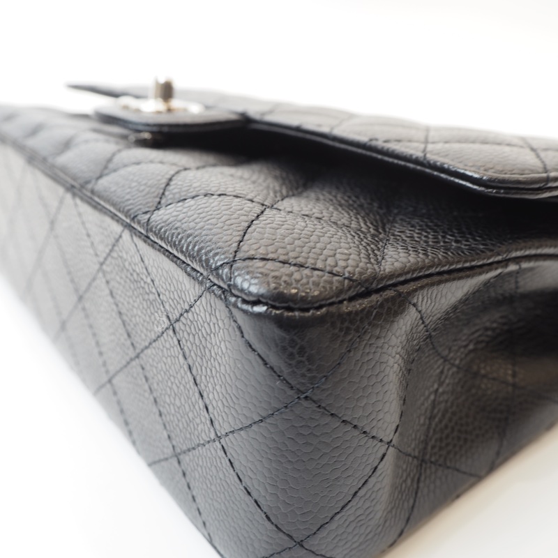 CHANEL CF25 荔枝皮黑銀-13