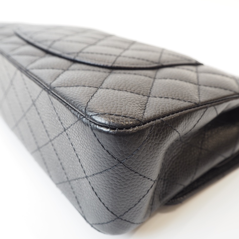 CHANEL CF25 荔枝皮黑銀-15