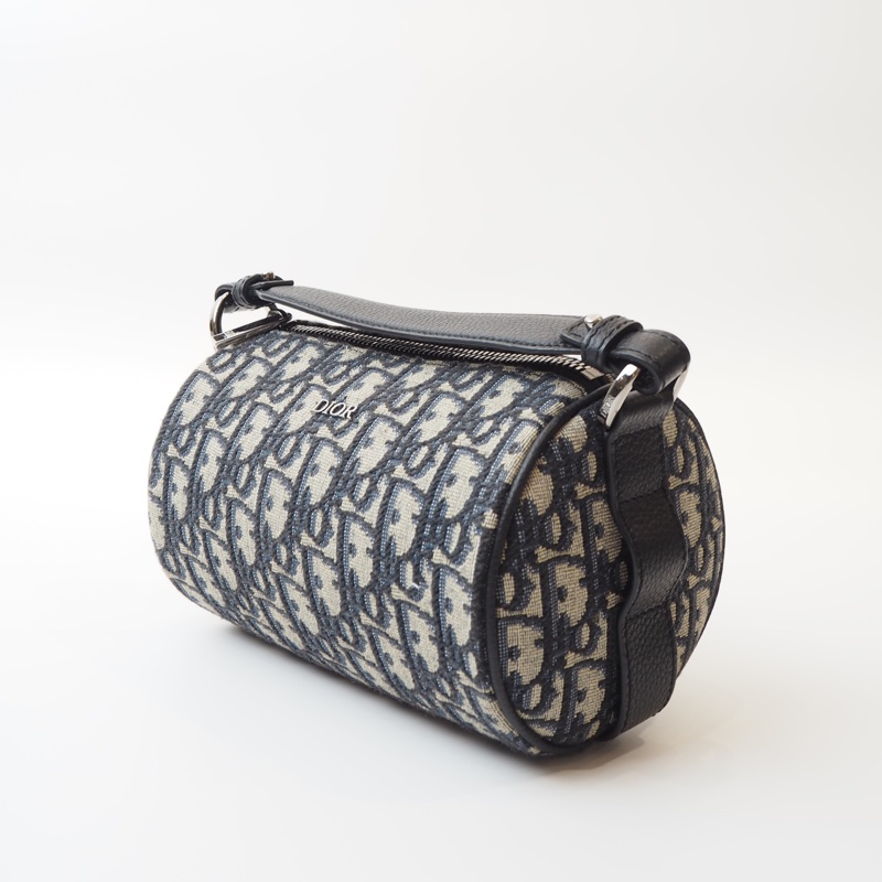 DIOR老花圓筒斜背包-6