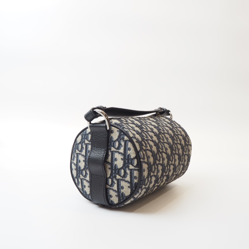 DIOR老花圓筒斜背包-9