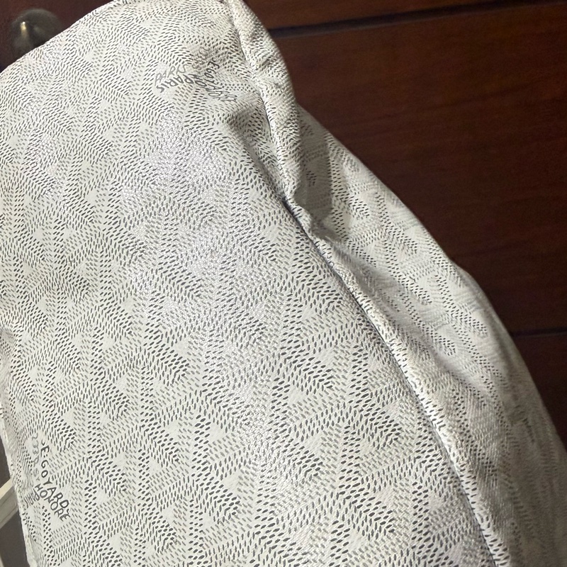 goyard 托特包 Saint Louis PM  白色 Goyard 最經典的入門款 防水 子母包-6