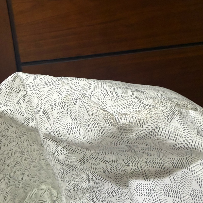 goyard 托特包 Saint Louis PM  白色 Goyard 最經典的入門款 防水 子母包-16