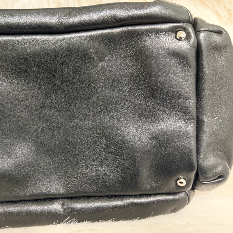 CHANEL LAX Accordion 黑色銀鍊包-8