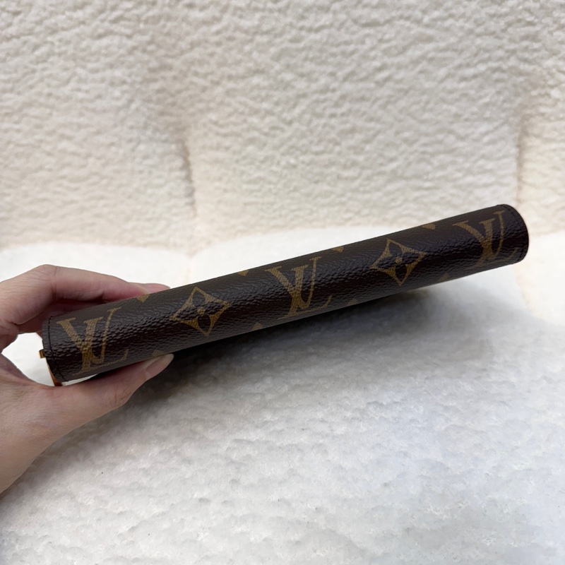 近新🧨LV 原花 Zippy 拉鍊長夾｜Monogram 老花皮夾｜M41895｜莓紅內裡-5