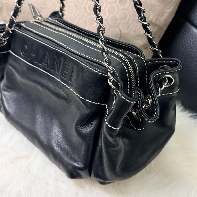 🖤Chanel LAX Accordion 手風琴包（黑色銀鍊）-3