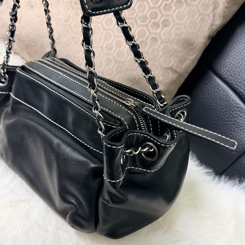 🖤Chanel LAX Accordion 手風琴包（黑色銀鍊）-4