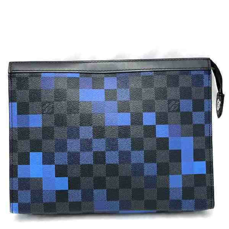 路易威登 Damier Graphite Pochette Voyage MM N60174 男士手提包/手拿包，免運費-0