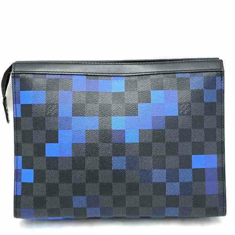 路易威登 Damier Graphite Pochette Voyage MM N60174 男士手提包/手拿包，免運費-1