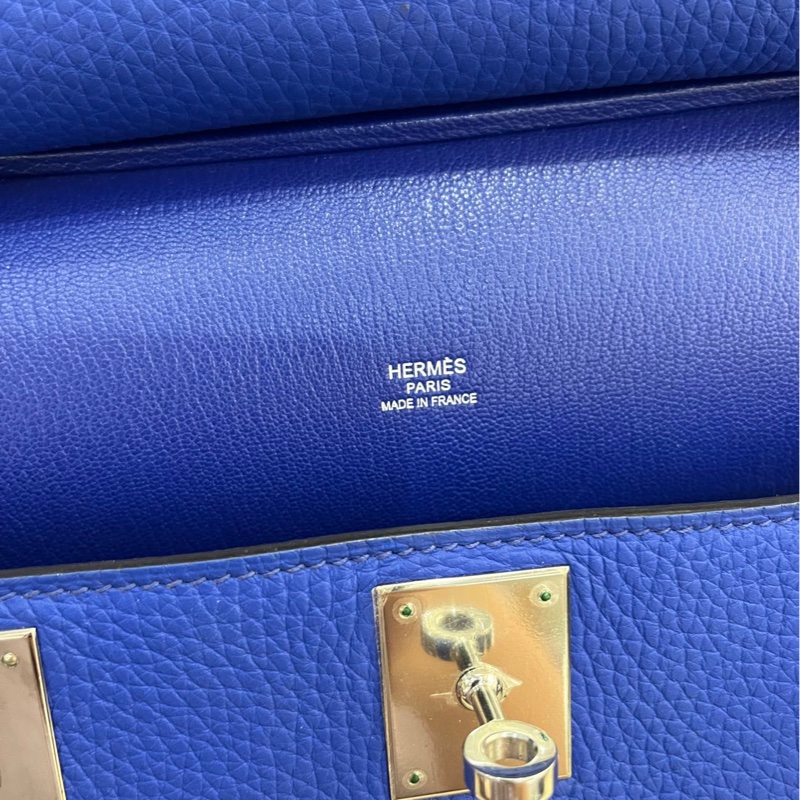 🌈Hermes💙Jypsiere 28💙藍色銀扣🌟98新🌈stamp R🌟愛馬仕🌟-2