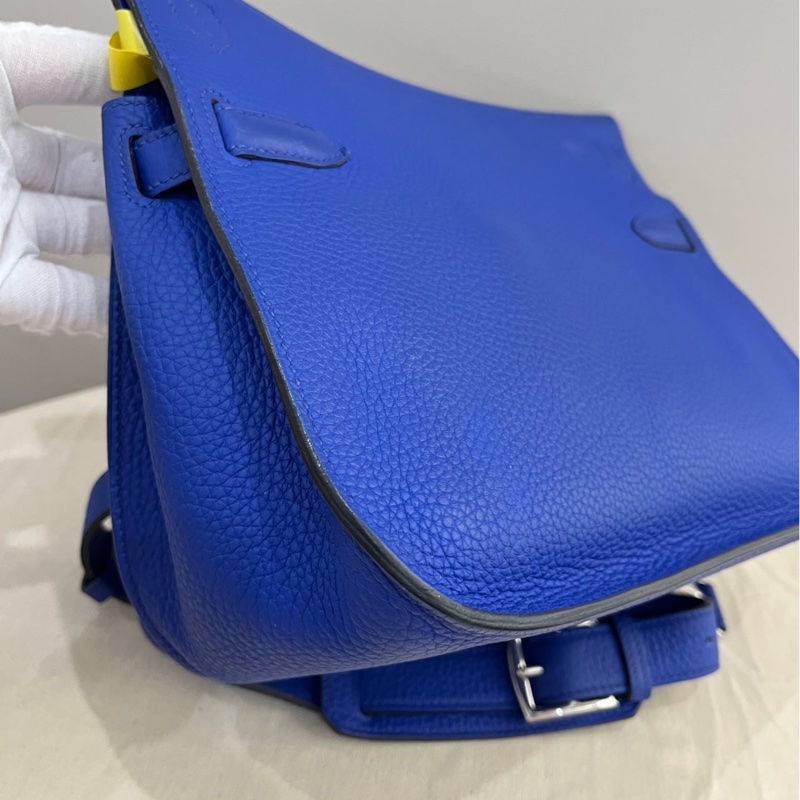 🌈Hermes💙Jypsiere 28💙藍色銀扣🌟98新🌈stamp R🌟愛馬仕🌟-7